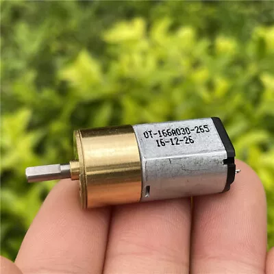 Micro 16mm 1.5V 3V 3.7V Slow Speed Mini Full Metal Gear Motor Large Torque Robot • $3.75