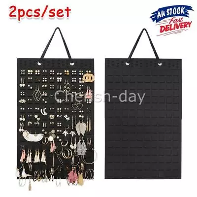 2pcs Earrings Hanger Bags Hanging Jewelry Organizer Necklace Display Holder • $10.96