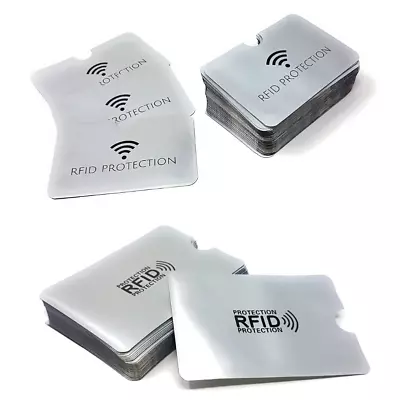 RFID Card Sleeve Wallet Blocking Protector Debit Credit Contactless Wholesale UK • £2.39