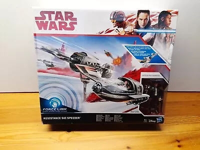 Star Wars Resistance Ski Speeder Vehicle And Poe Dameron Figure - Sealed • £9