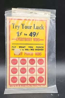 1940's Gambling Punch Card 5  • $18.72