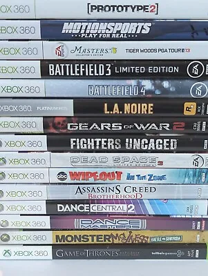 $6.99 • Buy XBOX 360 Games Lot Tested Pick Choose Bundle & Save 10/15/20% Free Shipping