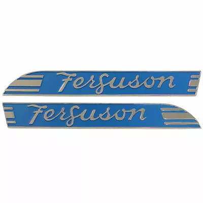 Blue Side Emblem Te20 Tea20 To20 Pair  Both Sides Chrome Massey Ferguson 066 • $54.97