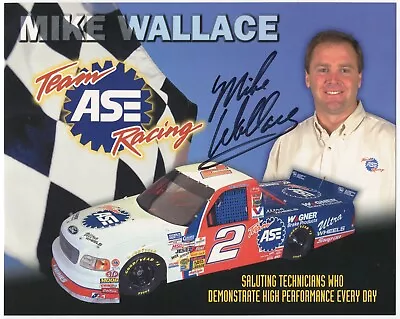 Mike Wallace Signed 8x10 Inch Photo NASCAR Racing Race Car Driver • $20