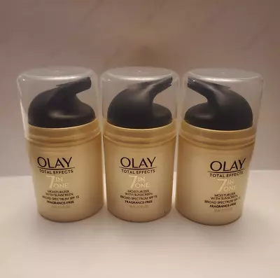 Olay Total Effects 7-in-1 Moist. With Sunscreen/Frag. Free SPF 15~ EXP: 01/25 3X • $39.99