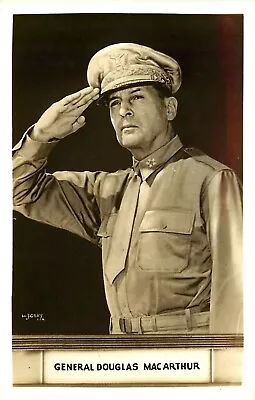 General Douglas Macarthur Real Photo Rppc Military Vintage Postcard • $7.50