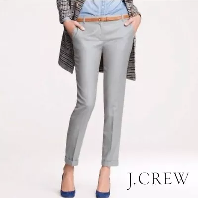 J. Crew Women’s 100% Wool Cafe Capri Pant 0 Light Grey Pristine Lightweight $129 • $29.99