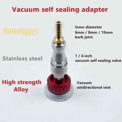 $46.99 • Buy Vacuum Quick Coupling Joint Pedestal Vacuum Infusion For Carbon Fiber Diy 