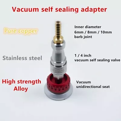 $46.99 • Buy Vacuum Quick Coupling Joint Pedestal Vacuum Infusion For Carbon Fiber Diy 