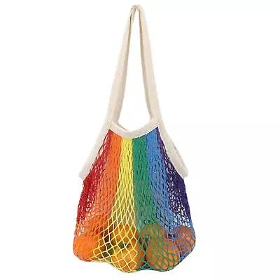 String Shopping Grocery Bag Cotton Tote Mesh Net Woven Mesh Bag Reusable Shopper • $22.89