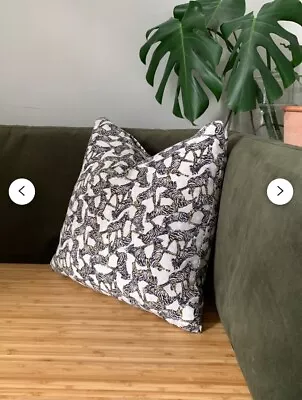 Silk Zebra Print Cushion Cover (with Pillow) • £10