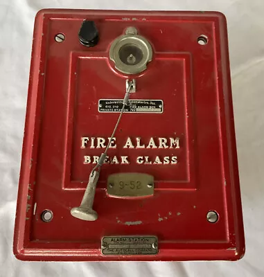 Vintage Autocall Fire Alarm For Fire  Box. 1952? • $43.91