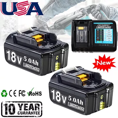 For Makita 18V LXT Li-Ion Battery BL1860B BL1830 5000mah Battery / Charger • $25.99