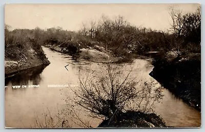 Shenandoah Iowa~Fork In The East Nishnabotna River~Dad Is Better~1908 RPPC • $8