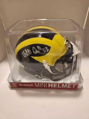 Taco Charlton Autographed Signed Michigan Wolverines Mini Helmet JSA WIT • $49.99