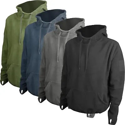 Tactical Military Army Combat Fleece Hoodie Airsoft Hunting Hiking Security • £11.99