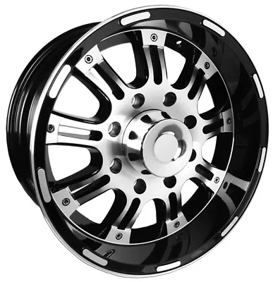 18x9  Moab Raton Black/Machined Finish GM 2500HD 8-180 Aluminum Wheels • $109.95