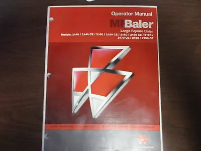 Massey Ferguson Baler Operator Manual 2140 2150 2160 2170 2190 And CE Models • $49.99