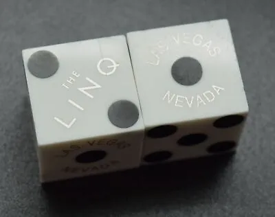 The Linq Used White Casino Dice Las Vegas Nevada • $19.99