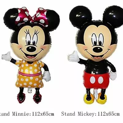 Mickey Mouse Or Minnie Mouse Balloon Large Giant Mylar Foil Cartoon Balloon • $5.20