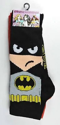 The Flash Batman Socks 2pr DC Comics Size 4-10 Unisex HYP Novelty New • $7.99