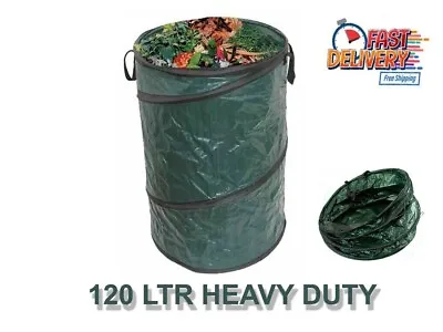 £34.98 • Buy 120ltr Tidy Garden PopUp Waste Bag Bags Bin Refuse Sack Bag Leaves Grass Cutting