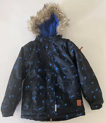 MINYMO Little Boy’s Nautical Blue Winter Coat~~Size 9Y (134cm) • £55.39