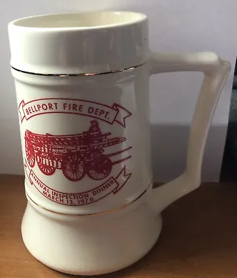 1976 Bellport Fire Dept.  LI NY Annual Inspection Dinner Commemorative Mug • $10.90