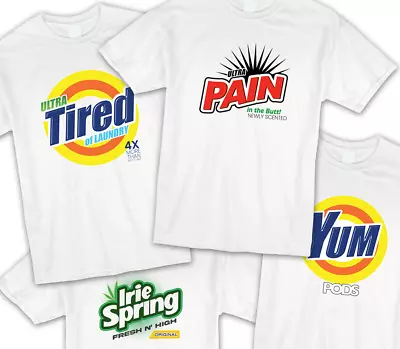 Funny Laundry Detergent Tide Pod Popular Brands Novelty Humor WHITE T-Shirt • $15