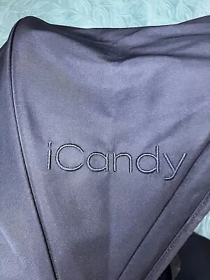 ICandy Apple 2 Pear Seat Unit Frame Fabric Harness Hood & Pads Black • £95