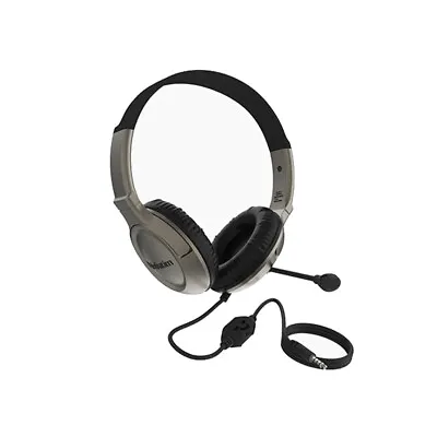 Verbatim Graphite Multimedia Headset W/ Noise Cancelling Boom Mic For Laptop/PC • $27.95