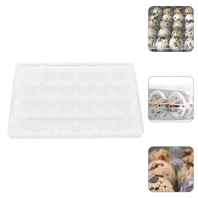  24 PCS Quail Egg Tray Plastic Disposable Containers Cartons Dispenser • £19.95