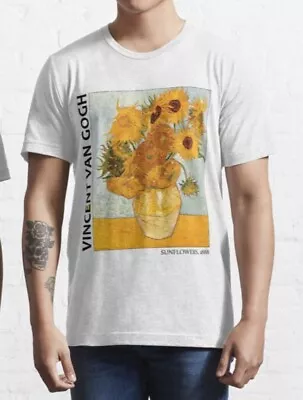 Van Gogh Sunflowers T Shirt - %100 Premium Cotton • £12.95