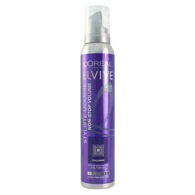 Loreal Elvive Styliste Mousse Non-Stop Volume Extra Firm Control 200ML- NEW UK • £9.95