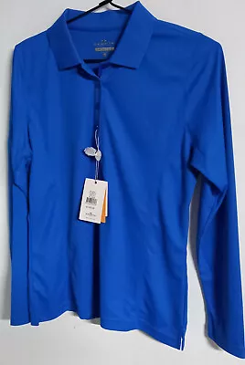 Sporte Leisure Lawn Bowls Polo Shirt BA LOGO HARBOUR Ladies Long Sleeve SIZE 10 • £37.19