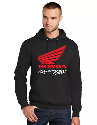 Honda Racing Motocross Motorcycle Hoodie Hooded KTM Kawasaki Biker Quality • $46.99