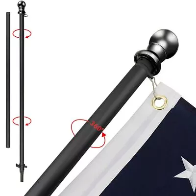 USA Flag Co. Flag Pole Free-Spin Anti-Wrap Residential Or Commercial 6ft Outd... • $45.57