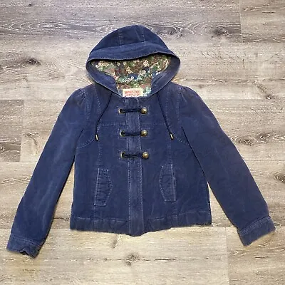 Mossimo Supply Co Jacket Womens S Blue Zip Up Hooded Corduroy • $7.49