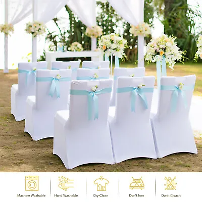 £2.99 • Buy 1-100 Chair Covers Wedding Banquet Anniversary Party Event Spandex Stretch Déco