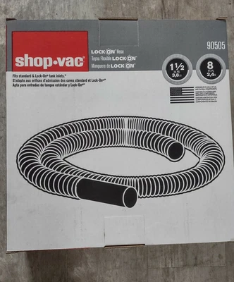 $28.95 • Buy Shop-Vac 9050533 Hose, 1-1/2 In. Diameter X 8 Ft. L, Long Reach, Black,