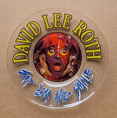 David Lee Roth [Van Halen] Eat 'Em And Smile RARE Promo Painted Glass Plate '86 • $250