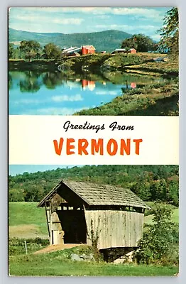 Vermont Covered Bridge Vintage Postcard A71 • $4.98