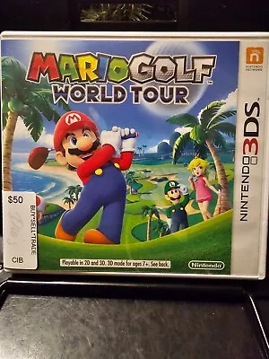 Mario Golf World Tour (Nintnedo 3DS 2014) CIB Complete!!! • $40