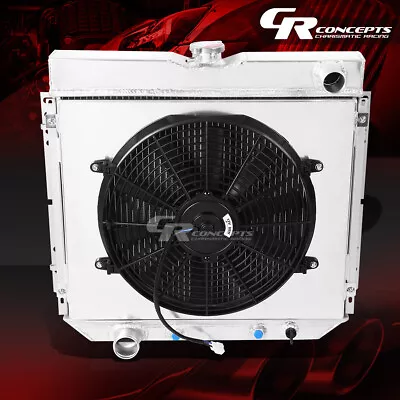 3-row T-6061 Aluminum Radiator+slim Fan Shroud For 1969-1970 Ford Mustang Pony • $194.88