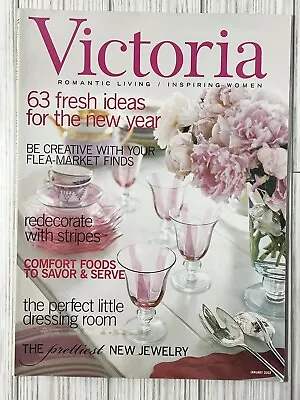 January 2003 VICTORIA Magazine 63 Fresh Ideas For The New Year Jewelry Vintage  • $8.99