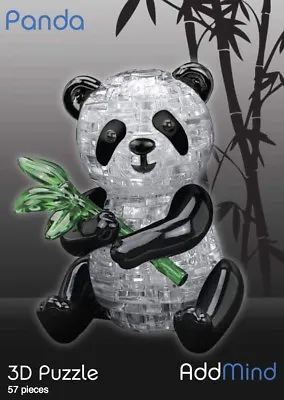 3D Crystal Panda/ Football/Skull/Apple/Elephant Puzzles • £9.99