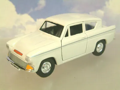 £9.95 • Buy Nice Saico 1/32 Diecast Ford Anglia 105e In White With Pull Back Motor 5  Long