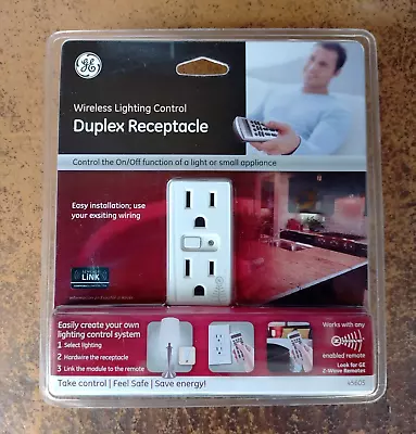 GE Z-Wave Wireless Duplex Receptacle ZW1001 45605 - BRAND NEW SEALED • $33.95