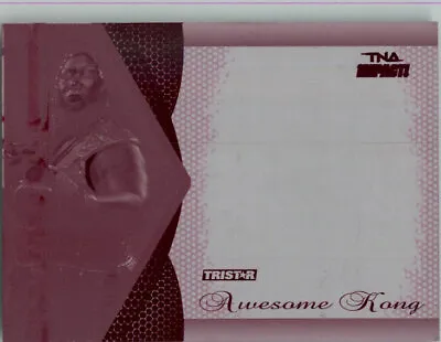 2009 TriStar TNA WWE Impact AWESOME KONG #K2 Printing Press Plate 1/1 • $14.99