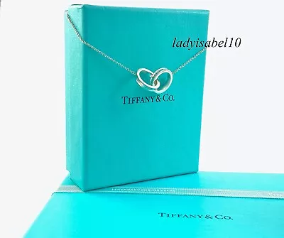 £238.38 • Buy Tiffany & Co. 1837 Interlocking Circles Ring 16” Necklace Sterling Silver W/ Box
